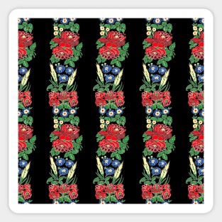 Slavic folklore ribbons black Sticker